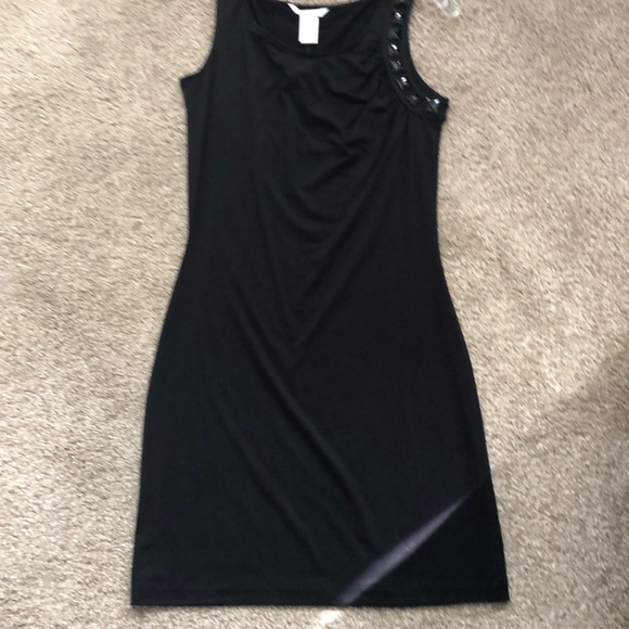 Candies black dress w detail on sleeve Size M - Picture 1 of 5